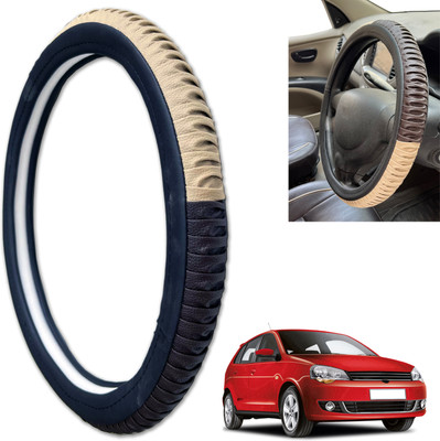 PEEPS STORE Steering Cover For Volkswagen Polo GT(Black, Leatherite)
