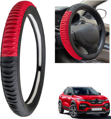 PEEPS STORE Steering Cover For Renault NA(Black, Leatherite)