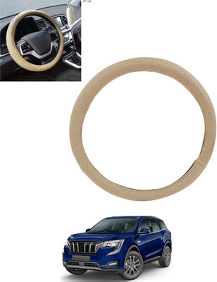 MSNP Steering Cover For Mahindra Universal For Car(Beige, Leatherite)