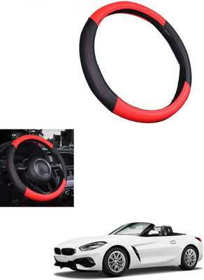 MATIES Steering Cover For BMW Z4(Red/Black, Leather)