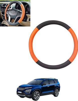 monolive Steering Cover For Tata Safari(Tan, Black, Leatherite)