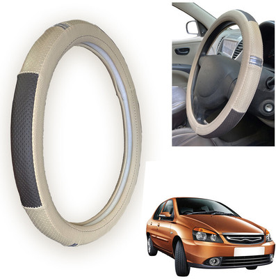 PEEPS STORE Steering Cover For Tata Indigo CS(Black, Leatherite)