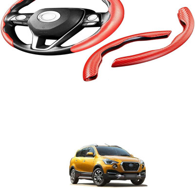 XZRTZ Steering Cover For Chevrolet Aveo UVA(Carbon Fiber Red, Polyurethane)