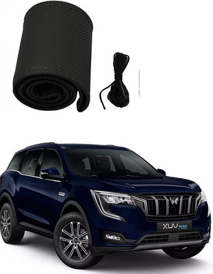 arneja trading company Hand Stiched Steering Cover For Mahindra XUV(Black, Leather)