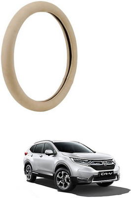 RKPSP Hand Stiched Steering Cover For Universal For Car Creta(Beige, Leatherite)