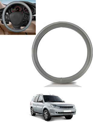 monolive Steering Cover For Tata Safari Storme(Grey, Leatherite)