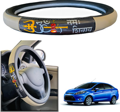 PEEPS STORE Steering Cover For Ford Fiesta Sports(Black, Leatherite)