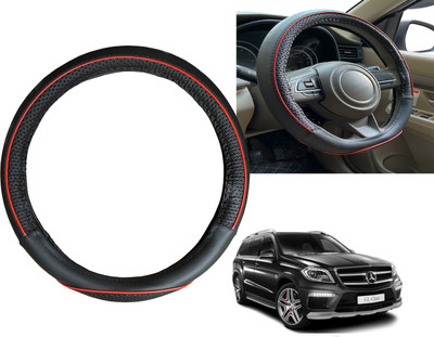 PEEPS STORE Steering Cover For Mercedes Benz GL-Class(Black, Red, Leatherite)