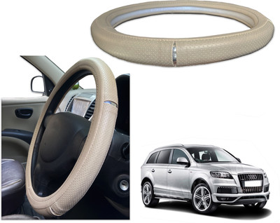 PEEPS STORE Steering Cover For Audi Q7(Black, Red, Leatherite)