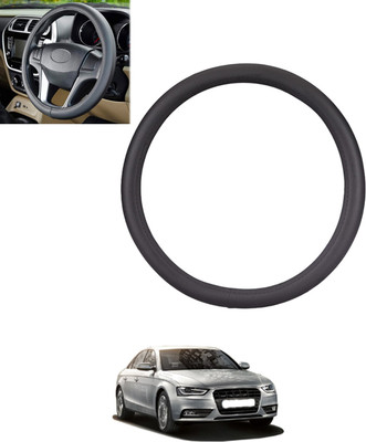 MSNP Steering Cover For Audi S4(Black, Leatherite)