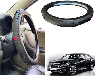 PEEPS STORE Steering Cover For Mercedes Benz E280(Black, Red, Leatherite)