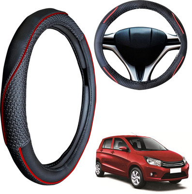 PEEPS STORE Steering Cover For Maruti Celerio(Black, Leatherite)