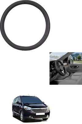 MATIES Steering Cover For Renault Lodgy(Black, Leather)