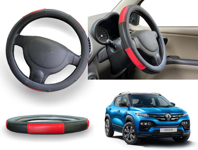 PEEPS STORE Steering Cover For Renault Koleos(Red, Leatherite)