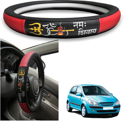 PEEPS STORE Steering Cover For Hyundai Getz(Black, Leatherite)