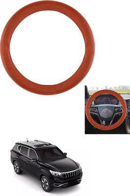 MATIES Steering Cover For Mahindra Universal For Car(Tan, Leather)