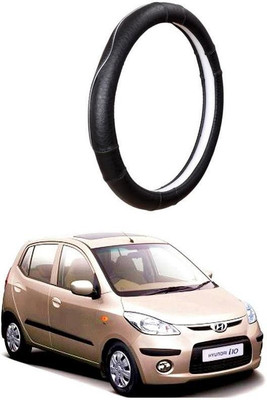 AUTO PEARL Steering Cover For Hyundai i10(Black, Leatherite)