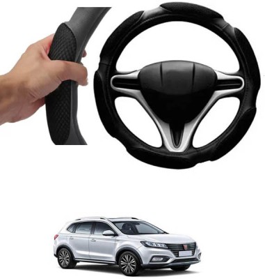 RONISH Hand Stiched Steering Cover For Universal For Car Universal For Car(Black, Leatherite)