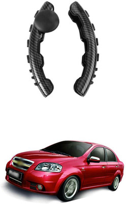 PRTEK Hand Stiched Steering Cover For Chevrolet Aveo(MultiColor, Tarpaulin, Plastic)