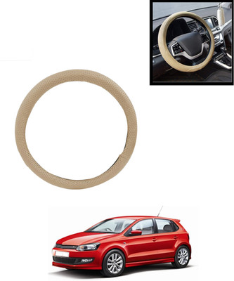 AYW Steering Cover For Volkswagen Polo GT(Beige, Leatherite)