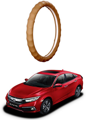 AUTO PEARL Steering Cover For Honda Civic(Beige, Leatherite)