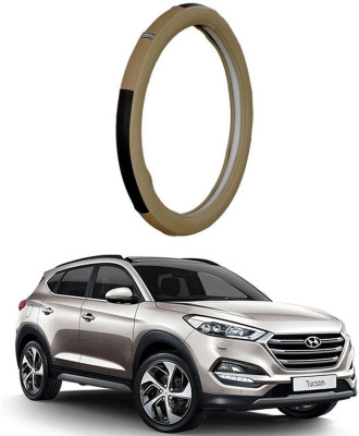 AUTO PEARL Steering Cover For Hyundai Tucson(Beige, Leatherite)