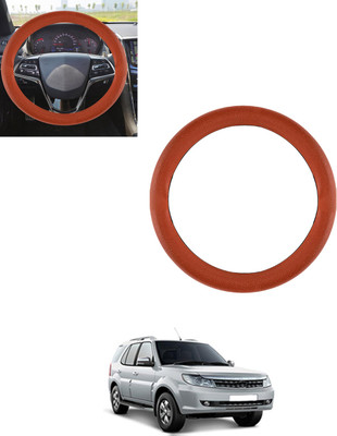 AYW Steering Cover For Tata Safari Storme(Tan, Leatherite)