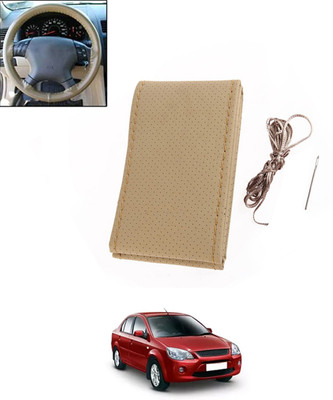 monolive Hand Stiched Steering Cover For Tata Indica(Beige, Leatherite)