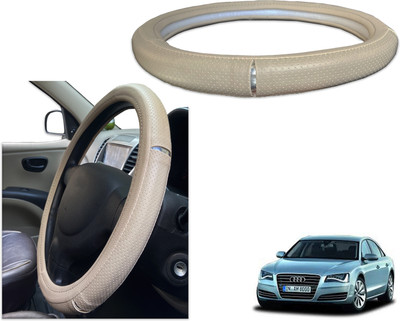 PEEPS STORE Steering Cover For Audi R8(Black, Red, Leatherite)