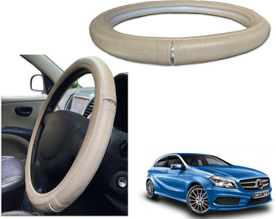PEEPS STORE Steering Cover For Mercedes Benz A-Class(Black, Red, Leatherite)