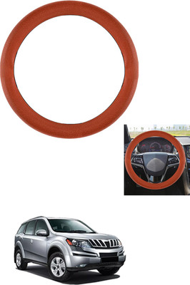 MATIES Steering Cover For Mahindra XUV 500(Tan, Leather)