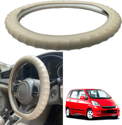 PEEPS STORE Steering Cover For Maruti Zen Estilo(Black, Leatherite)