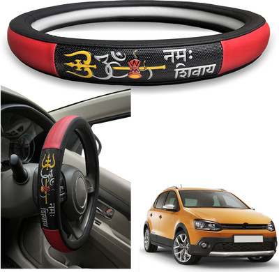 PEEPS STORE Steering Cover For Volkswagen Polo Cross(Black, Leatherite)