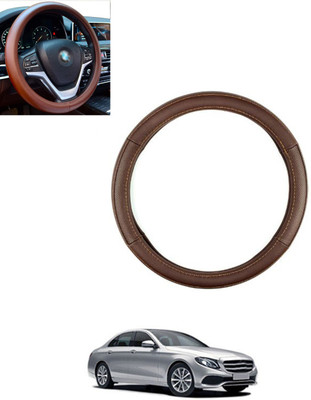 MSNP Steering Cover For Mercedes Benz E220(Brown, Leatherite)