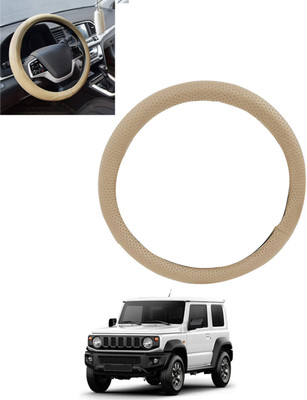 MSNP Steering Cover For Maruti Universal For Car(Beige, Leatherite)