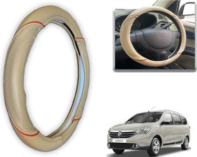 PEEPS STORE Steering Cover For Renault Lodgy(Black, Red, Leatherite)