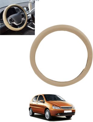 monolive Hand Stiched Steering Cover For Tata Indica(Beige, Leatherite)