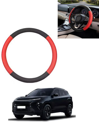 AYW Steering Cover For Tata Universal For Car(Red/Black, Leatherite)