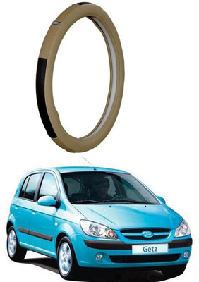 AUTO PEARL Steering Cover For Hyundai Getz(Beige, Leatherite)