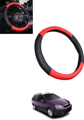 monolive Steering Cover For Tata Indigo Marina(Red, Black, Leatherite)