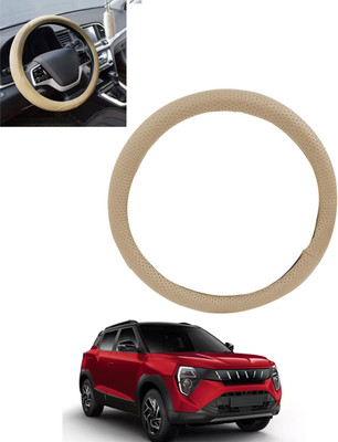 MSNP Steering Cover For Mahindra Universal For Car(Beige, Leatherite)