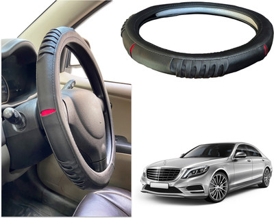 PEEPS STORE Steering Cover For Mercedes Benz C280(Black, Red, Leatherite)