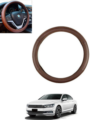 monolive Steering Cover For Volkswagen Polo(Brown, Leatherite)