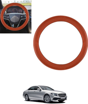 monolive Steering Cover For Mercedes Benz E220(Tan, Leatherite)