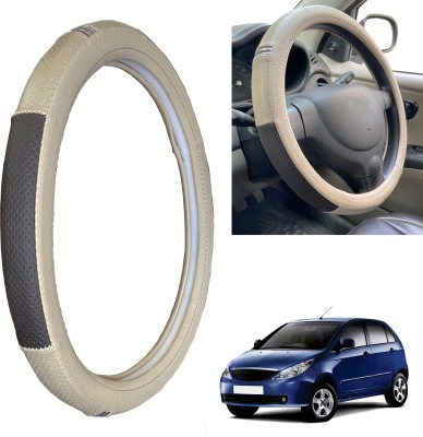 PEEPS STORE Steering Cover For Tata Indica Vista(Black, Leatherite)