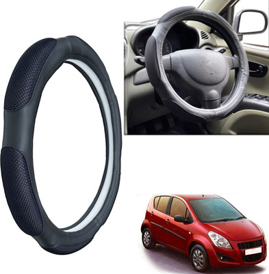 PEEPS STORE Steering Cover For Maruti Ritz(Black, Leatherite)
