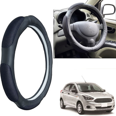 PEEPS STORE Steering Cover For Ford Aspire(Black, Leatherite)