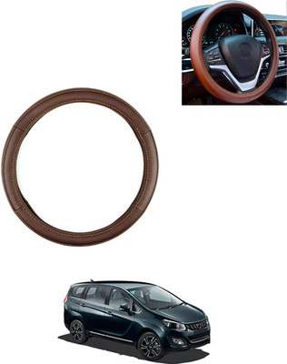 AYW Steering Cover For Mahindra Universal For Car(Brown, Leatherite)
