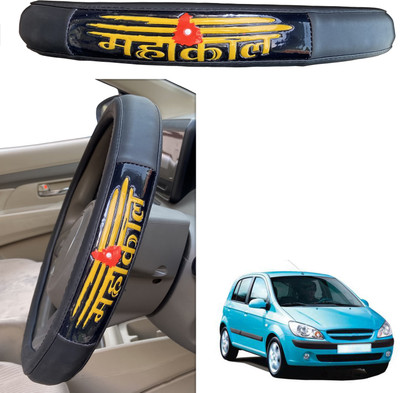 PEEPS STORE Steering Cover For Hyundai Getz(Black, Leatherite)