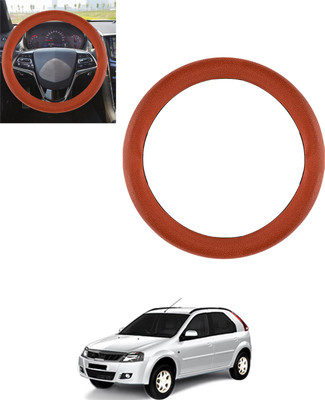 MSNP Steering Cover For Mahindra Verito Vibe(Tan, Leatherite)